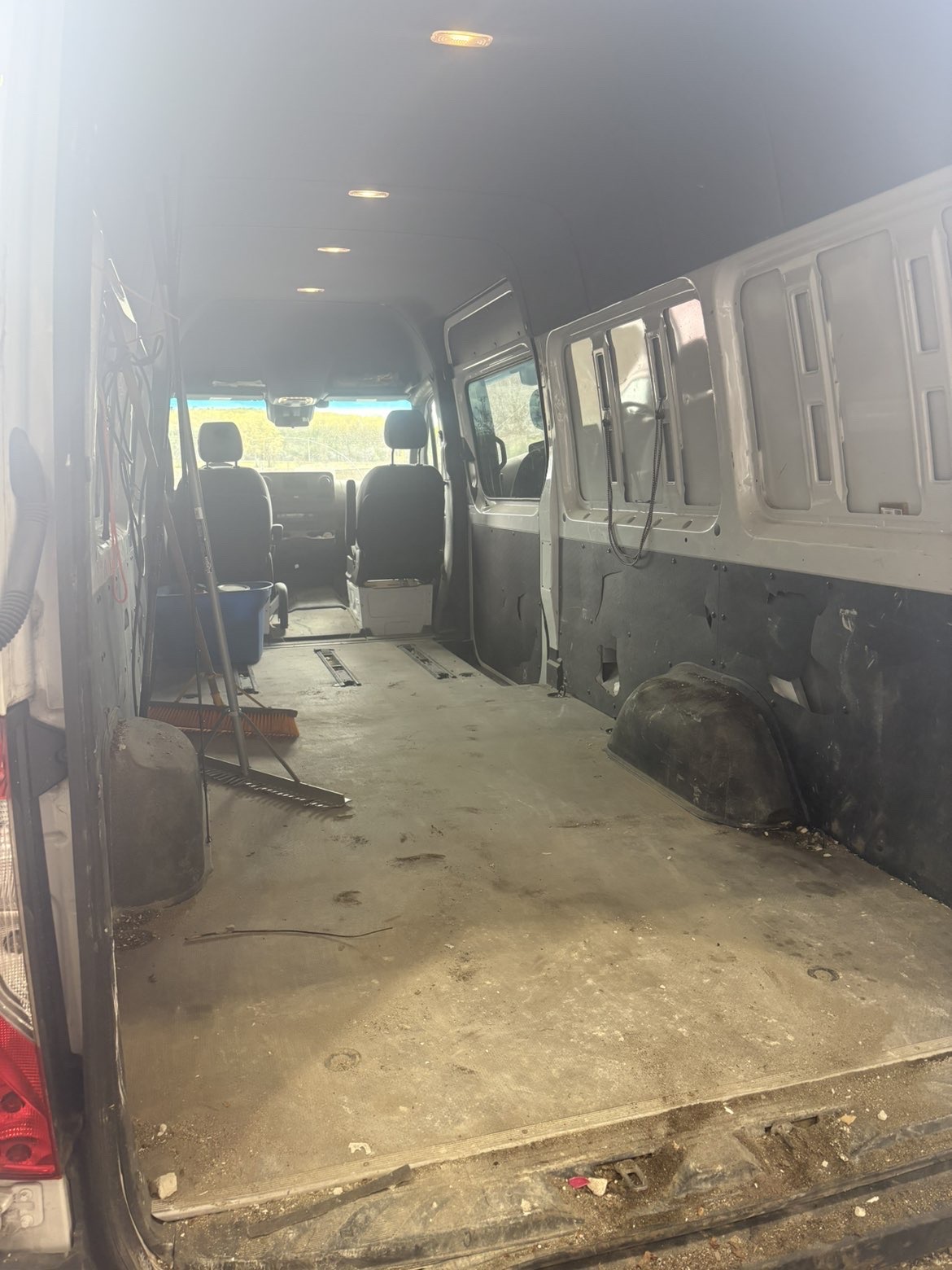 Van cleared after job