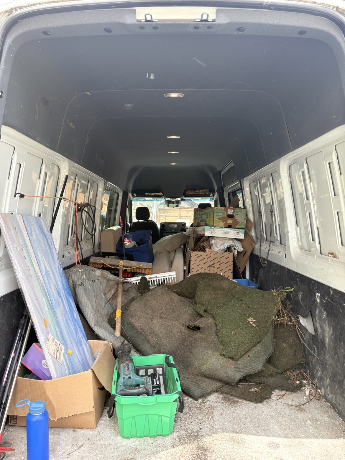 Van at max capacity