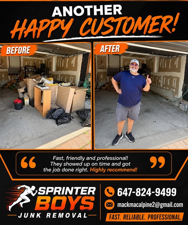 Another happy customer garage cleanout