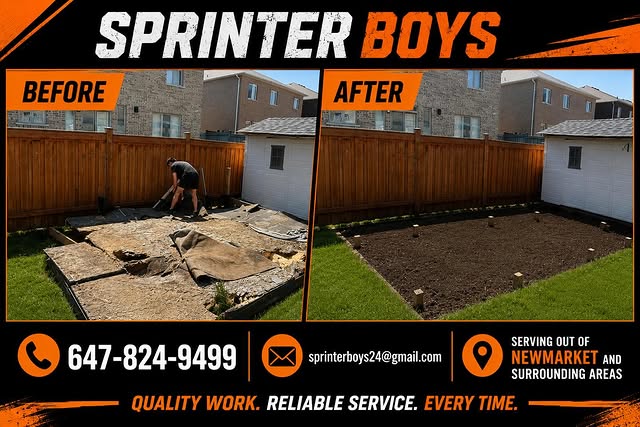 Deck removal before and after